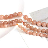 7A Natural Sunstone Beads Round 4-12mm for DIY Jewelry Making