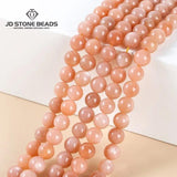 7A Natural Sunstone Beads Round 4-12mm for DIY Jewelry Making