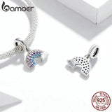 925 Silver Rainbow Pendant Charm for Women Bracelet DIY