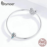 925 Silver Snake Charm for 3mm Bracelet Retro Metal Bead