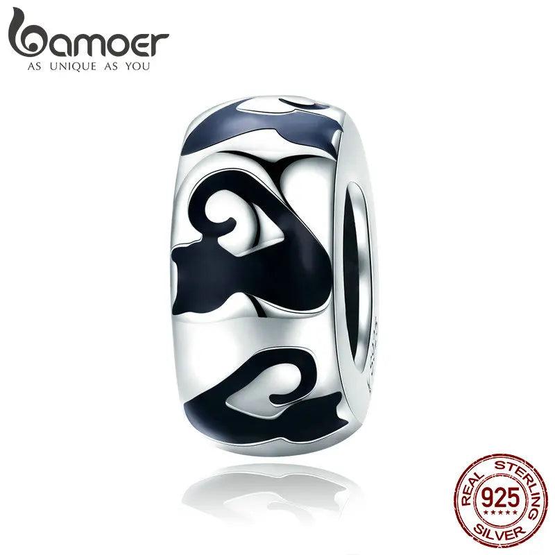 925 Silver Cat Nail Spacer Beads for Bracelet