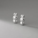 999 Pure Silver Rabbit Separation Loose Beads Bracelets DIY Jewelry Accessories