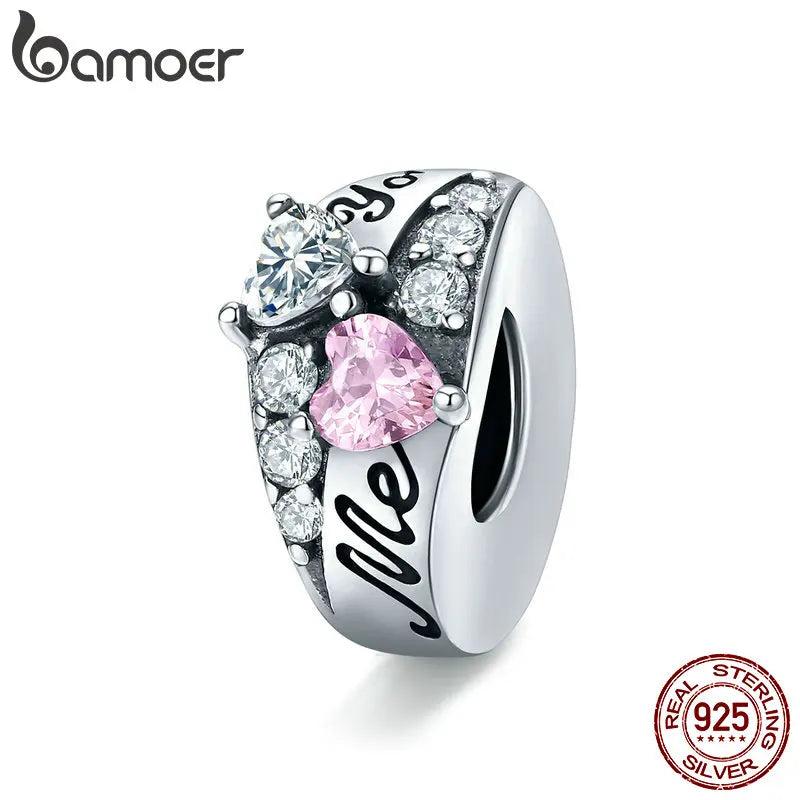 Sterling Silver Sweet Heart Charm for Women DIY Bracelet