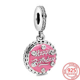 925 Silver CZ 13 Number Charm Fits Bracelets DIY Jewelry