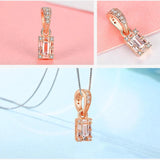 925 Sterling Silver Spacer Crystal Bead Rose Charms for Bracelet