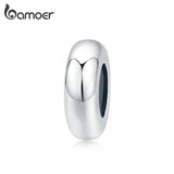 925 Sterling Silver Minimalist Stopper Charm for Bracelet