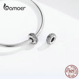 Bohemia Feather Spacer Stopper 925 Silver Vintage Beads SCC1236