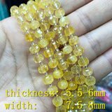 Faceted Round Stone Spacer Beads Agate Jade Citrine Rose Quartz Prehnite 15''