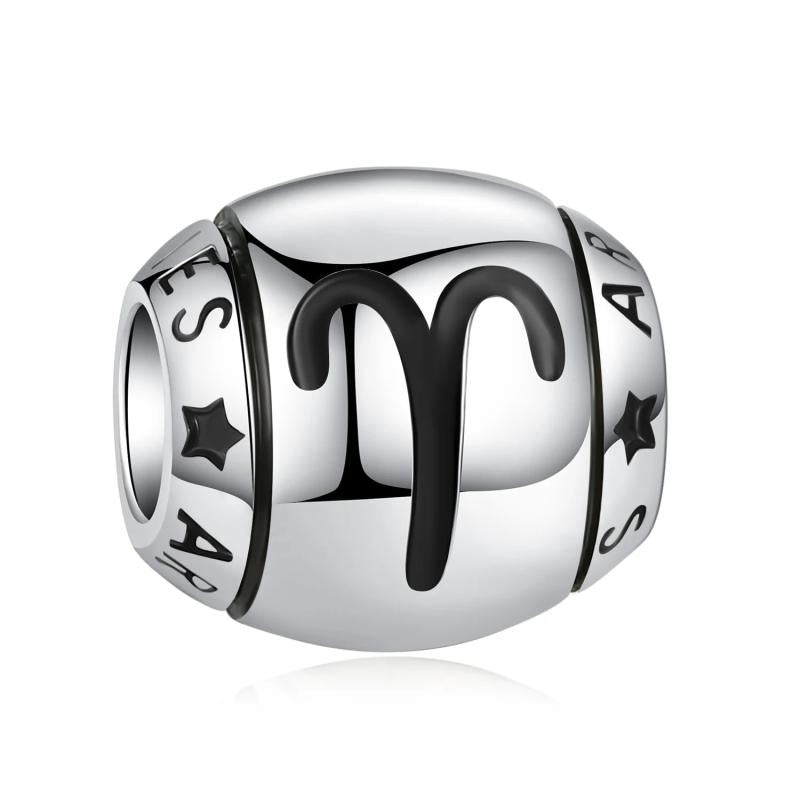 925 Sterling Silver Zodiac Charms for Bracelet Beads