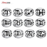 925 Sterling Silver Zodiac Charms for Bracelet Beads