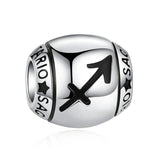 925 Sterling Silver Zodiac Charms for Bracelet Beads