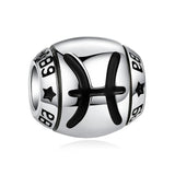 925 Sterling Silver Zodiac Charms for Bracelet Beads