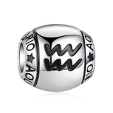 925 Sterling Silver Zodiac Charms for Bracelet Beads