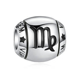 925 Sterling Silver Zodiac Charms for Bracelet Beads