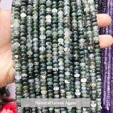 Onxy Jade Abacus Beaded Memory Wire Bracelets