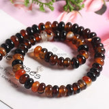 Onxy Jade Abacus Beaded Memory Wire Bracelets