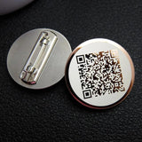 Stainless Steel Round Lapel Pin Brooches for Suit Coat Accessories
