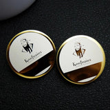 Stainless Steel Round Lapel Pin Brooches for Suit Coat Accessories