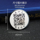 Stainless Steel Round Lapel Pin Brooches for Suit Coat Accessories