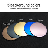 Stainless Steel Round Lapel Pin Brooches for Suit Coat Accessories