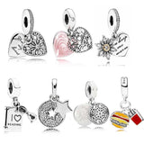 Heart of Winter Ice Crystal Pendant 925 Silver Charm