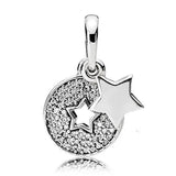 Heart of Winter Ice Crystal Pendant 925 Silver Charm