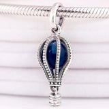Moonlight Crystal Air Balloon Pendant Beads for 925 Silver Bracelet
