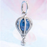 Moonlight Crystal Air Balloon Pendant Beads for 925 Silver Bracelet