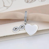 Crystal Pendant Bead 925 Sterling Silver Charm for Bracelet DIY