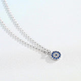 925 Sterling Silver Round Necklace Pendant Women