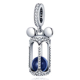 925 Silver Zircon Charm Safety Chain Bead Bracelet DIY Jewelry Gift