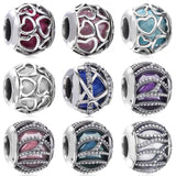 Heart Beads 925 Silver Charm for Bracelet DIY Jewelry