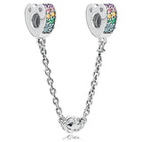 Two-tone Climbing Safety Chain 925 Sterling Silver Beads for Bracelet