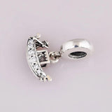 S925 Silver Gondola Boat Charm Pendant for Bracelet