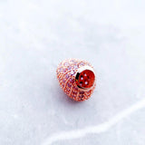 Rose Heart Beads 925 Sterling Silver Women Charms