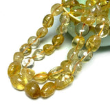 Yellow Citrine 8-10mm Stone Beads Crystal Charms for Jewelry Making