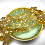 Yellow Citrine 8-10mm Stone Beads Crystal Charms for Jewelry Making