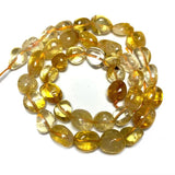 Yellow Citrine 8-10mm Stone Beads Crystal Charms for Jewelry Making