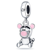 925 Sterling Silver Charm Bead Women Pendant DIY Jewelry