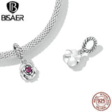 925 Silver Rose Pendant Sunflower Butterfly Charm