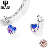 925 Silver Starfish Shell Charms Heart Pendant Ocean Series Beads