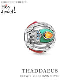 925 Sterling Silver Colourful Beetle Bug Beads Jewelry