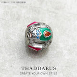 925 Sterling Silver Colourful Beetle Bug Beads Jewelry