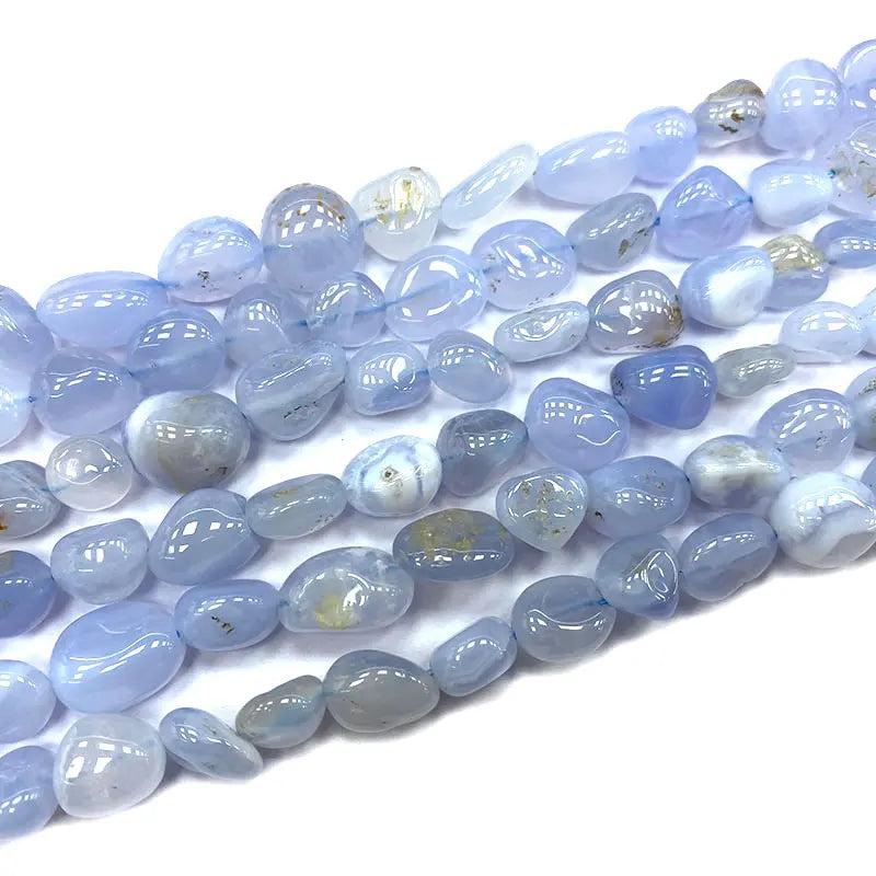 Chalcedony Irregular Stone Beads for DIY Jewelry 15''