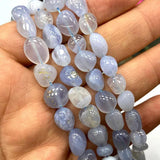 Chalcedony Irregular Stone Beads for DIY Jewelry 15''