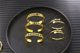 Personalized Name Bracelet Stainless Steel Adjustable Bracelets