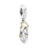 Silver 925 Beads Fits 925 Silver Charm Bracelet Necklace Women Pendant Beads