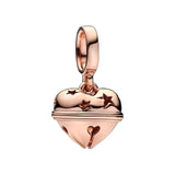 925 Silver Bell Dangle Charm Bead for Bracelet Pendant