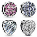 Pink Elegance Clip Lock Charm for Bracelet Bangle