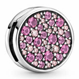 Pink Elegance Clip Lock Charm for Bracelet Bangle